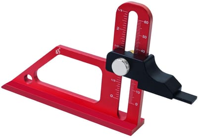 Dailygoods- Hoogtemeter Aluminium - Verstelbare Dieptemeter - Diepte-instellingen - Tafelcirkelzaag - Houtbewerking - Snelle installatie