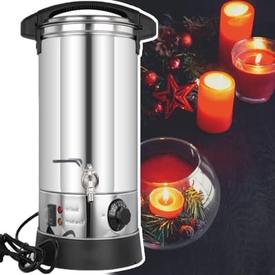 Elektrische Wax Smelter - Wax Detector - Kaarsen Maken - Temperatuurregeling - Grote Capaciteit - Zilver
