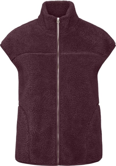 PIECES - PCSADIA TEDDY VEST NOOS BC - Dames - Gewatteerde jassen