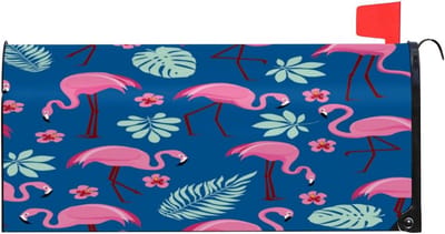 Magnetische Brievenbushoes met Flamingo en Bloemenpatroon - Waterdicht en Duurzaam
