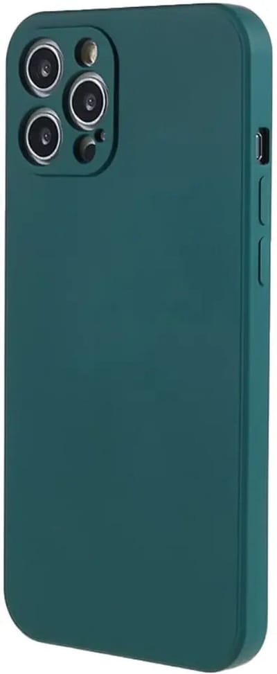 Hoesje met Camera Bescherming Geschikt voor Apple iPhone 12 Pro | Back Cover | Dun | Flexibel TPU | Donkergroen