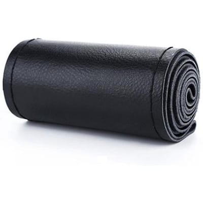 Doe-het-zelf Zachte Vezel Lederen Stuurwielhoezen Universeel Vlechtwerk Auto Stuurwiel Met Naalden En Garen Interieur Accessoires brown