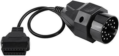 OBD2 Adapter Kabel - Diagnosekabel OBD II - Voertuig Inspectie - 20 Pin naar 16 Pin - 32 cm - Zwart
