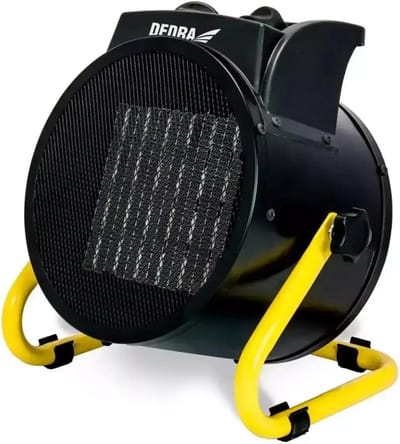 Krachtige 5.0 kW Elektrische Heteluchtblazer met Keramisch Element en Thermostaat voor Grote Ruimtes