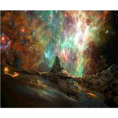 Diamant schilderij volledige boor mysterieuze kosmische ruimte 5d diy diamant borduurwerk schilderij 20X30CM gray