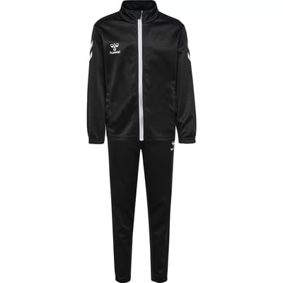 Hummel kinderen trainingspak met rits en logodetails.