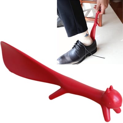 Dailygoods- Schoenlepel Draagbaar - Schoenlepel Klein - Schoenlepel Kunststof - Schoenlepel Antislip - Schoenlepel Geschikt voor Alle Hakken - Voorkomt Kreukels en Vervuiling - Schoenhulp
