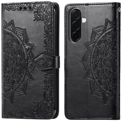 imoshion Hoesje - Geschikt voor Samsung Galaxy A57 (5G) - Mandala Bookcase - Zwart