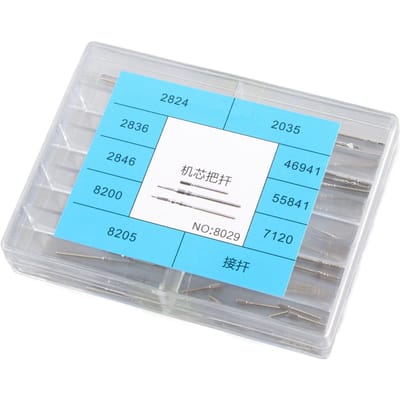 Tiges de remontage Montre-bracelet en acier inoxydable Tige d'extension Jeu de barres pour mouvement 2824 2836 2846 blue