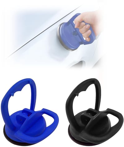 Dailygoods- Zuignap 60 x 65 mm - Deukentrekker - Vacuümzuignap - Auto-reparatiegereedschap - 2 Stuks - Kunststof/Rubber