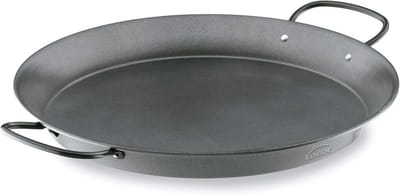 Koolstofstaal paella pan met antiaanbaklaag, 28 cm