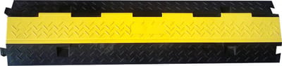 Practo Tools - Kabelgoot - Kabel beschermer - Kabelbrug - Goot - Brug - Rubber - 2 kanalen met klep - 100 x 24.5 x 4.5 CM