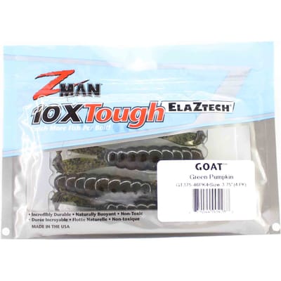 Zman Soft Lure Geit 3,75 Inch 4/Pack Groene Pompoen (4288) gray