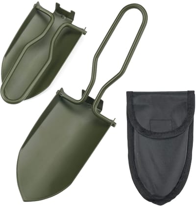 Dailygoods- Vouwschep Inklapbaar - Tuinschep - Camping Schep - Roestvrij Staal - Mini Schep - Veiligheidswaarschuwing