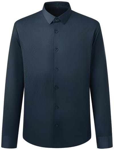 ALLTHEMEN Heren Overhemd Hoog Elastisch en UV - werend - S