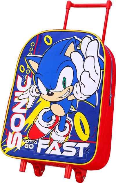 SONIC the Hedgehog Trolley Koffertje Vakantie Logeren Tripjes