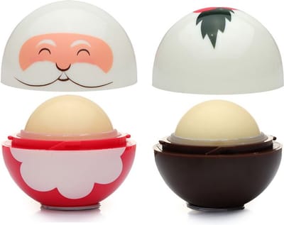Lippenbalsem Kerstman & Maretak 4cm, Cherry & Vanilla 5.6g XMAS