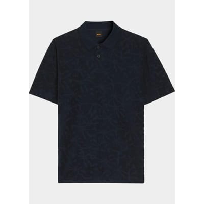regular fit poloshirt van katoenmix model 'PE_FLOWER'