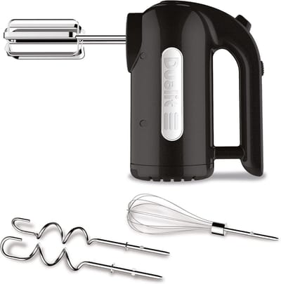 Handmixer 400 Watt - 4 Snelheden Turbo Pulse, Intrekbare Kabel, 2 Gardes, 2 Kneedhaken, Garde voor Cakes, Brooddeeg, Eiwitten