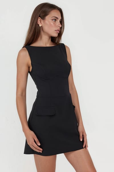 Klepzak Mini-jurk met Ingebouwde Shorts