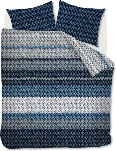 Beddinghouse dekbedovertrek Paola blue - lits jumeaux XL (260x200/220 cm incl. 2 slopen)