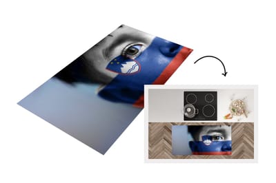 Keukenloper - Loper keuken - Vlag van Slovenië - 120x60 cm - Keukenloper vinyl