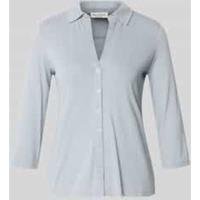 Regular fit overhemdblouse van viscosemix