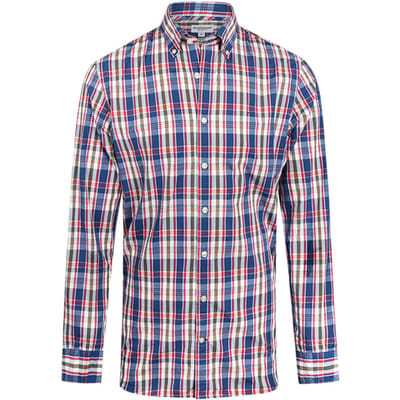 McGregor Summer Check Shirt Vintage Blue size M | Casual Shirts Outlet | Men | Blue