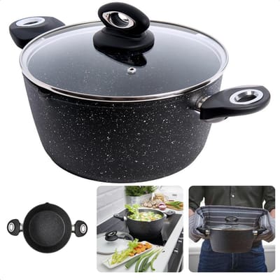 Braadpan Inductie - Ø20cm - 3mm Dikte - Soft Touch Handvat - 1.8kg - Alle Warmtebronnen - Vaatwasserbestendig - Pfoa Vrij - Non-Stick - Keramische Coating