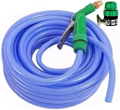 Tuinslang - lange flexibele tuinslang met sproeikop | niet-knikkende wasset | Ideale bloemenbewateringsbuisbenodigdheden voor buitengebruik, perfect voor gazon-, achtertuin- en tuinonderhoud