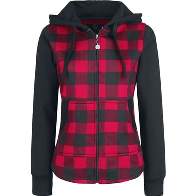 R.E.D. by EMP Vest met capuchon - Stay Different - S tot 5XL - voor Vrouwen - zwart-rood