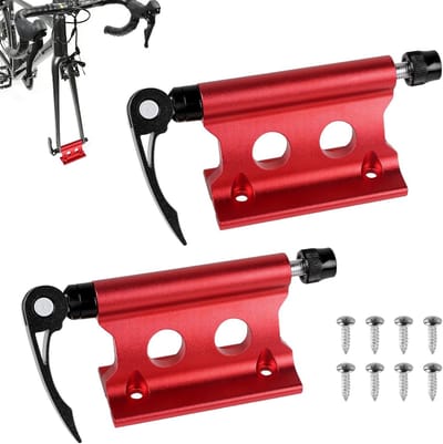 Fiets Voorvork Houder met Snelle Ontgrendeling voor Auto, SUV of Trailer - Aluminium Legering, Stevige Bevestiging en Duurzaam Ontwerp