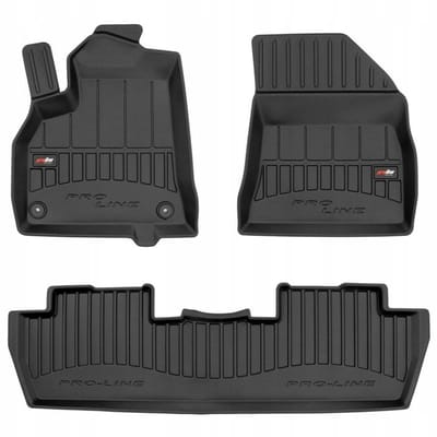 FROGUM – 3D Rubber Vloermatten voor PEUGEOT 5008 I (2009-2017) – Set van 3 matten – TPE – Hoge rand 6 cm