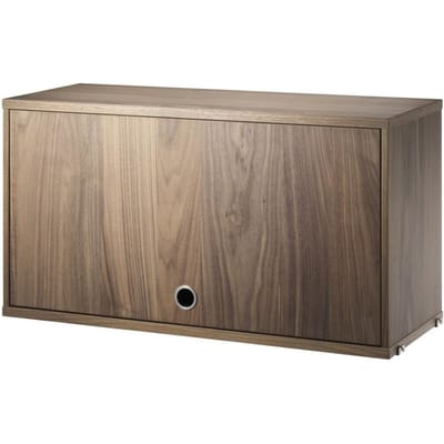 String Furniture Kastunit met klapdeur - Breite 78 cm - Notenhout