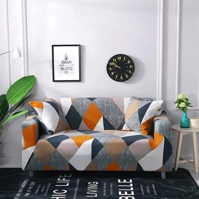1PC Bloemenprint Elastische Bankhoezen voor Woonkamer Spandex Sectionele Hoekbank Slipcovers Bank Stoelhoes 1/2/3/4 Zits Small