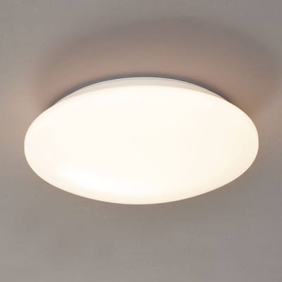 Reality Leuchten Pollux plafondlamp, Ø 27 cm, kunststof, bewegingsmelder