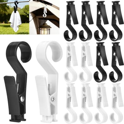 12 Stuks Grote Droogclips voor Kamperen, Handdoeken en Kleding - Ideaal voor Buiten en Tentgebruik
