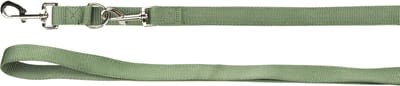 Hondenriem – trainingslijn hond – Flamingo Ziggi Kaki – 250cm x 2,5cm – nylon – 3-voudig verstelbaar – handsfree mogelijk – voor alle honden – buiten