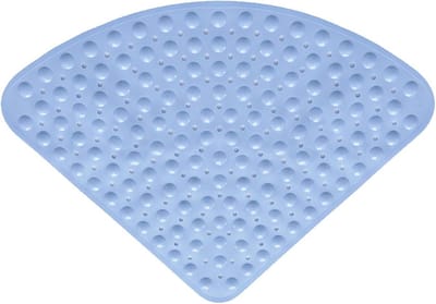 Rubber Hoek Douche Mat Antislip - Kwadrant Badmat Anti-Bacteriële Mat - Douche of Tub Antislip Badmat 54x54CM