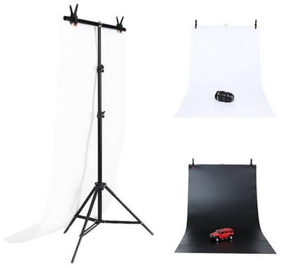 Puluz Statiefset Voor Het Monteren Van Fotoachtergronden 70X200Cm Met 2 Achtergronden