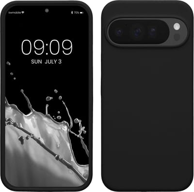 kwmobile telefoonhoesje geschikt voor Google Pixel 10 Pro XL - Hoesje met siliconen coating - Smartphone case in zwart