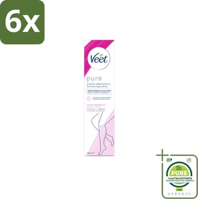 Veet - Minima - Ontharingscrème - Normale Huid - 200ml - Voordeelverpakking - 6 stuks - Ontharingscrème - Veet