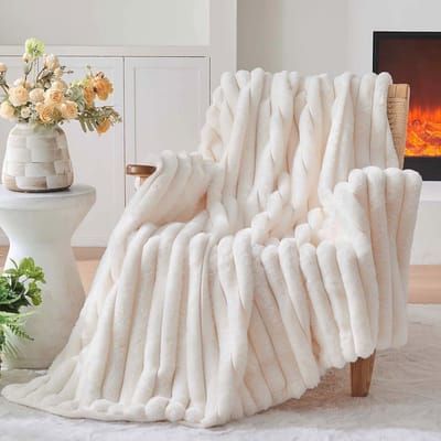 Zachte Warme Knuffeldeken - Pluizige Flanellen Deken voor Bed en Bank - 150 x 200 cm