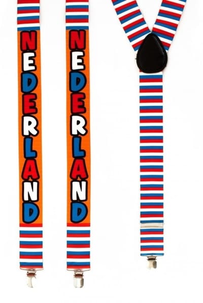 Verkleed bretels Nederland rood/wit/blauw - Carnaval EK/WK Holland feest verkleedaccessoires