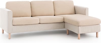 Belmarti® Zitkussenhoes Bali - 45cm tot 65cm breed Ivoor - Universele Belmarti® zitkussen hoes voor elke zithoek - Multi-elastisch