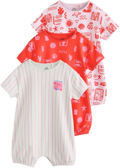 Next - Meisjes - T-shirt baby romper - Roze