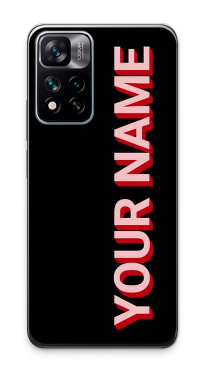 Gepersonaliseerd - Case Company® - Hoesje geschikt voor Xiaomi 11i hoesje - Namecase - Soft Cover Telefoonhoesje - Bescherming aan alle Kanten en Schermrand
