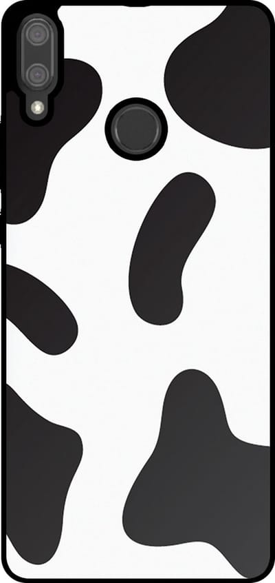 Smartphonica Telefoonhoesje Geschikt voor Huawei Y9 (2019) met Koeienvlekken Opdruk - TPU Backcover Case With Cow Patches Design geschikt voor Huawei Y9 (2019)