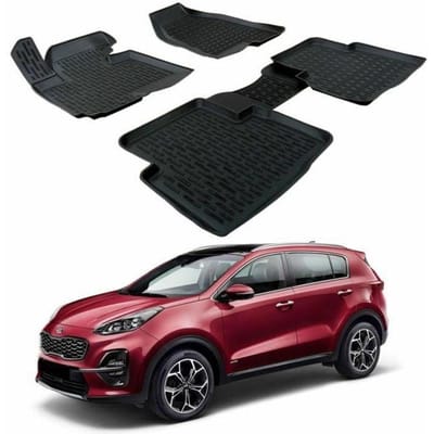 3D Vloermat - SCOUTT - Kia SPORTAGE - Premium Rubber - Waterbestendig - Op maat gemaakt