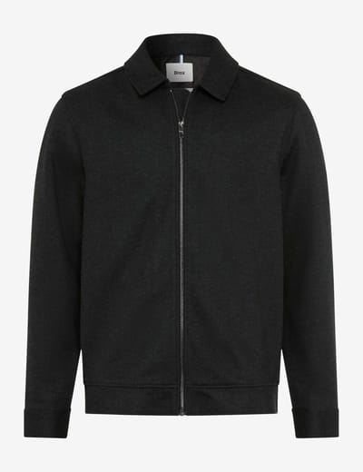 Brax Heren Shirt  Style SANTIAGO cement, donkergrijs, maat M